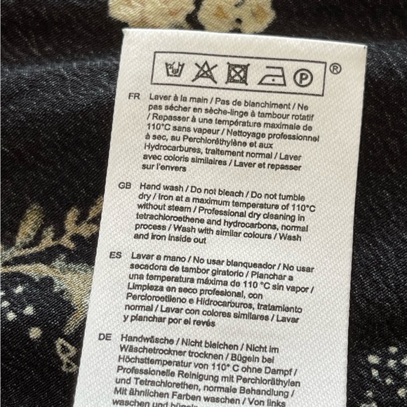 Maje Floral Long Balloon Sleeve Mini Dress, Size 6 US/38 FR - Picture 13 of 13